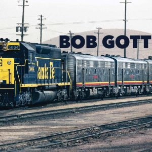 AT&SF SD40U No. 5004 With Trio of F7B Units at Barstow