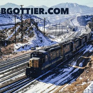 AT&SF EMD SD24 No. 978 at Summit in the Cajon Pass