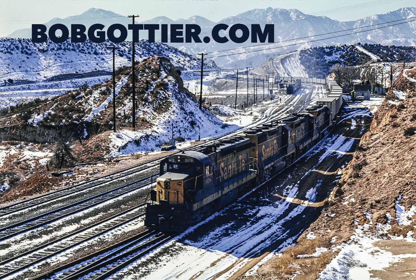 AT&SF EMD SD24 No. 978 at Summit in the Cajon Pass