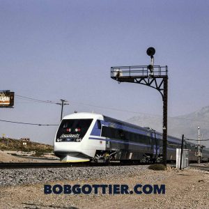 Amtrak X2000 at Cabazon, California