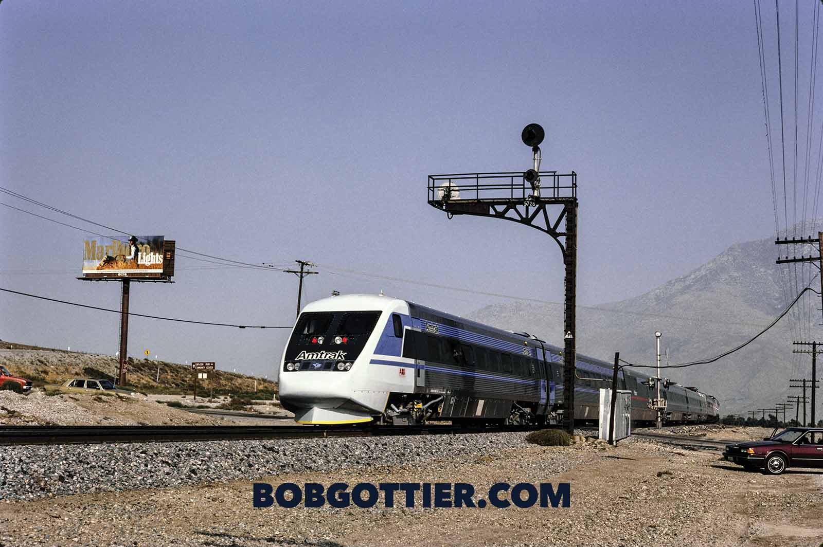 Amtrak X2000 at Cabazon, California